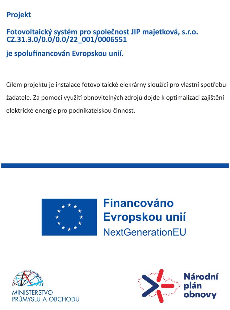 Financování z fondů EU - JIP Potraviny
